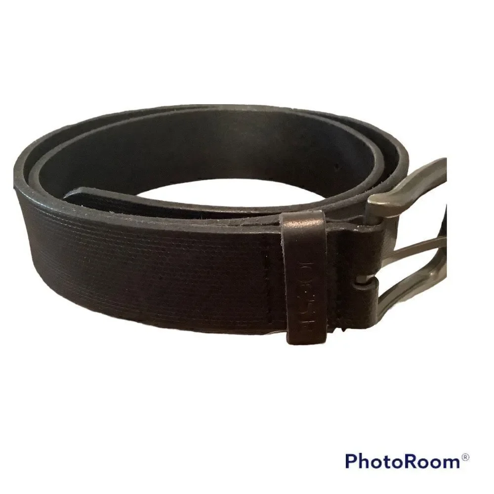 Joe’s men’s black leather belt. NWT. 34